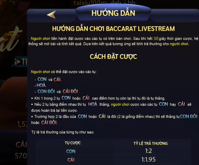 Baccarat Livestream Tại SunWin Đỉnh Cao Cá Cược Với Tỷ Lệ Thưởng Cực Khủng