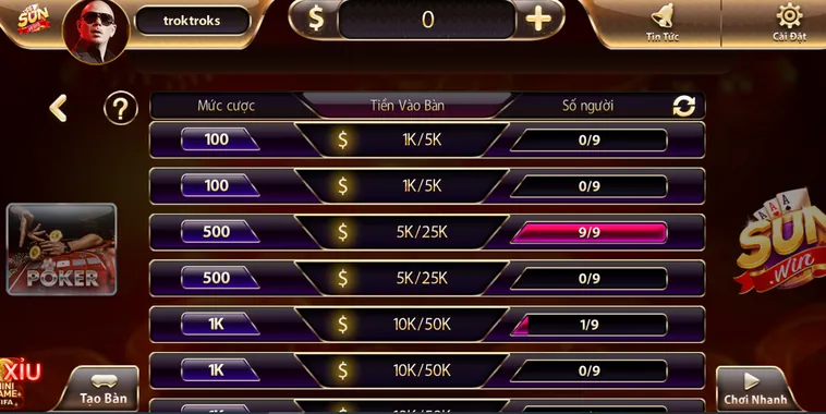 Khám Phá Siêu Phẩm Poker Tại SunWin Với Cơ Hội Thắng Lớn Mỗi Ngày
