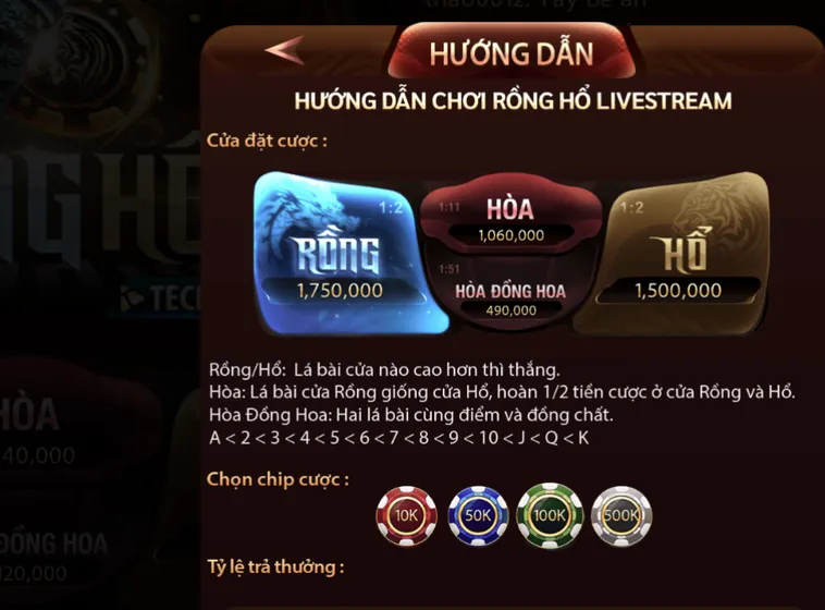 Rồng Hổ Livestream Tại SunWin Đỉnh Cao Cá Cược Với Tỷ Lệ Thưởng Cực Khủng