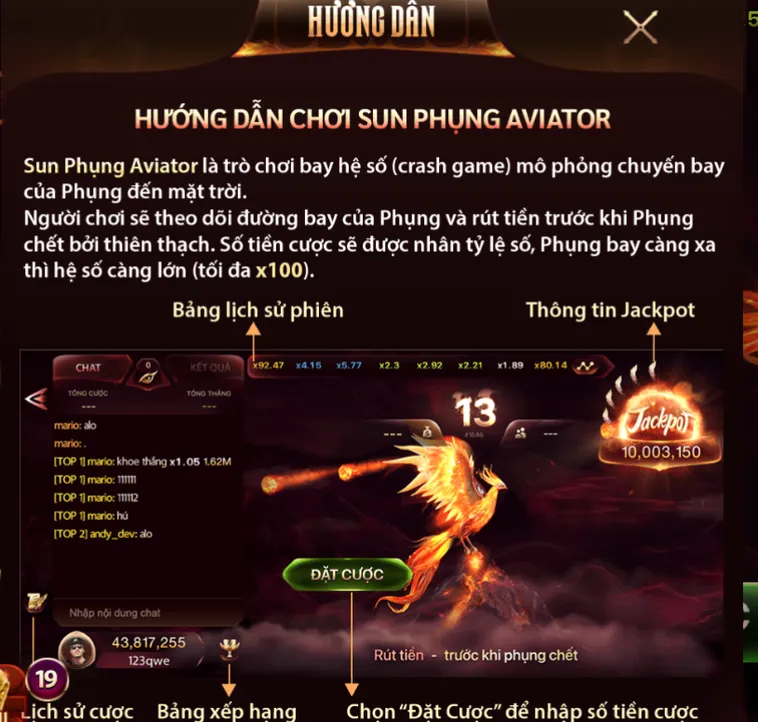 Trải Nghiệm Minigame Sun Phụng Tại SunWin Cơ Hội Chinh Phục Jackpot Tiền Tỷ
