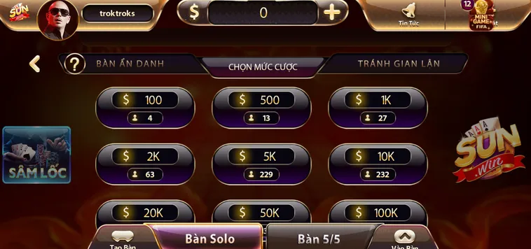 Chinh Phục Đấu Trường Sâm Lốc Tại SunWin Săn Tiền Thưởng Cực Khủng Mỗi Ngày