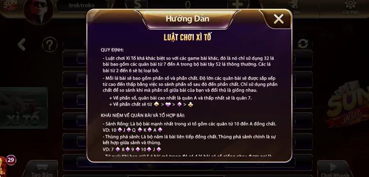 Đỉnh Cao Sòng Bài Xì Tố Tại SunWin Mang Lại Trải Nghiệm Cá Cược Đẳng Cấp Nhất